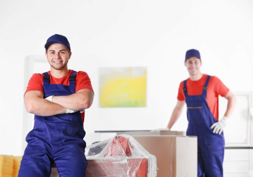 Furniture pick-up service for a Hackney home with bulky items ready for removal
