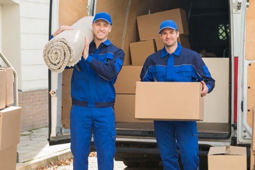 Packing and preparation for a removals van service in Hackney