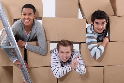 Loading furniture for a Hackney flat relocation