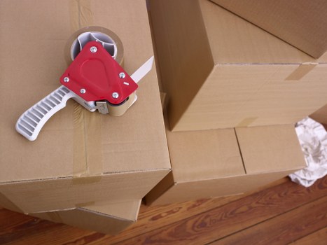 Loading business equipment during a Hackney commercial move