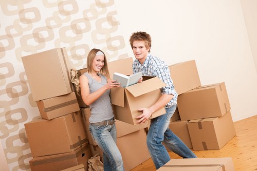 Careful furniture handling during a Hackney house move